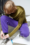 JOGGER PANT IN PURPLE, W22