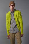 BOBBLE CARDI IN CHARTREUSE,W23