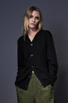 THE BOBBLE CARDI IN BLACK,W23