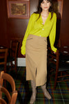 THE BOBBLE CARDI IN CHARTREUSE,W23