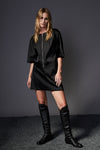 MINI SKIRT IN JETT, W23
