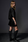 MINI SKIRT IN JETT, W23
