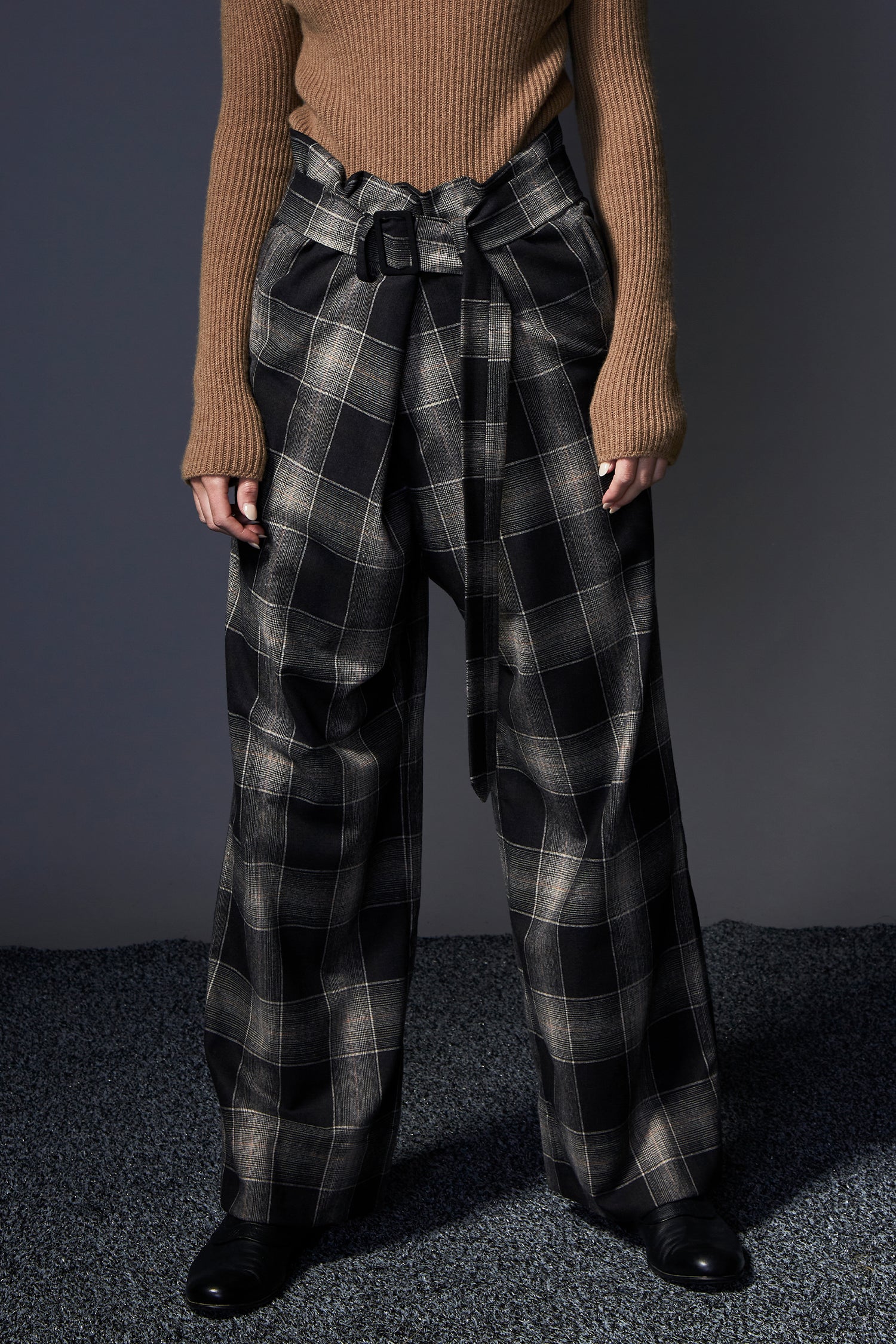 Tartan paper on sale bag trousers