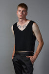RIB VEST IN PANTHER, W23
