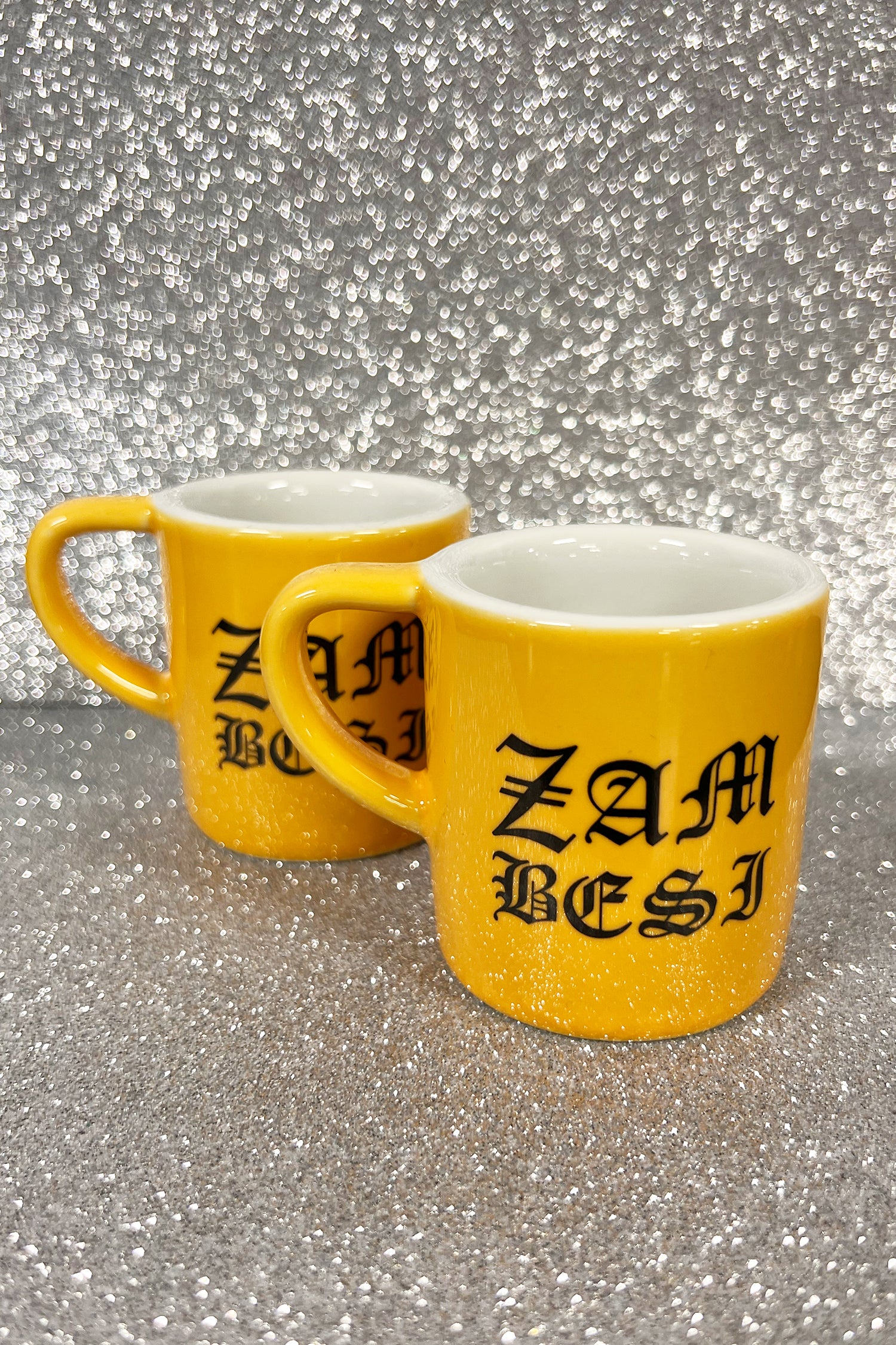 ESPRESSO CUP SET IN YELLOW GOTHIC