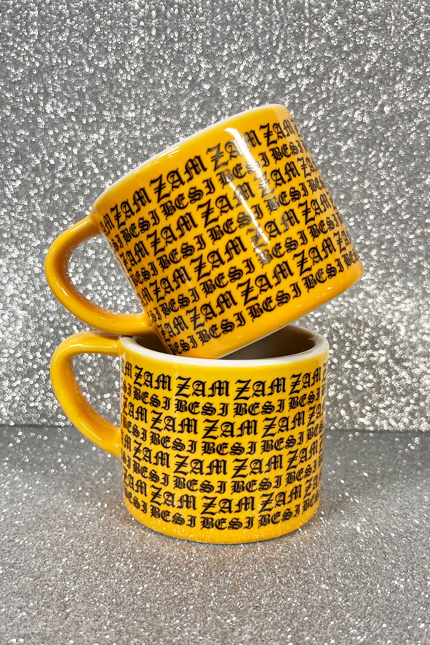 FLAT WHITE CUP SET IN YELLOW